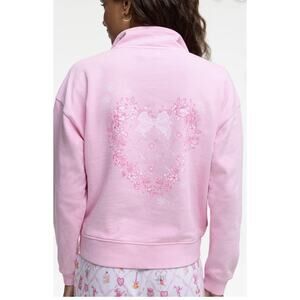 Roller Rabbit X Love Shack Fancy SUGARPLUM LATTICE HALF ZIP SWEATSHIRT Sold Out